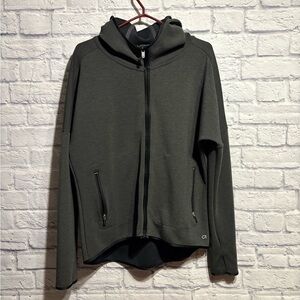 EUC Gap Fit Dark Gray Zip-Up Hoodie Medium